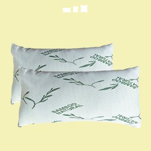 09 Almohada Bamboo Natural Fibra Hueca Siliconada
