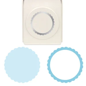 Perforadora de 3 en 1 Círculo Escalopa y Liso / Layering Punch Scalloped Circle
