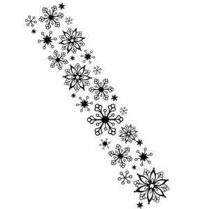 Embossing Snowflake / Folder de Grabado Borde de Copos de Nieve