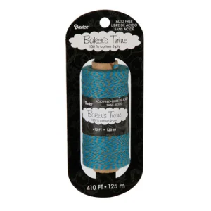 Bakers Twine Cotton Turquoise-Gray / Rollo de Hilo Twine 125 metros Turquesa-Gris