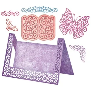 Fancy Step Card Kit / Suaje Kit de Decoración