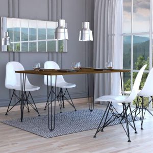 Comedor Lara, Cobre, con Amplia Superficie, No Incluye Sillas