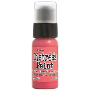 Distress Dabber Abandoned Coral Acrylic Paint /  Pintura Acrílica Coral