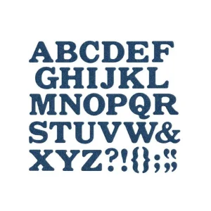 Suaje de Corte de Alfabeto y Signos / Alphabet Die