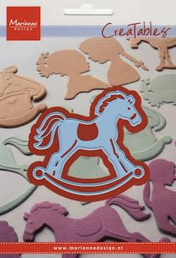 Suaje de corte de caballito / Creatables Rocking Horse die