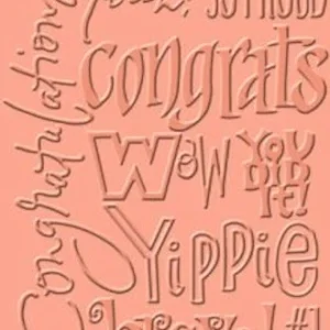 Folder de Grabado / Embossing Folder Congrats