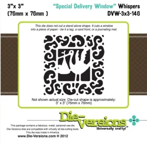 Special delivery Window / Suaje de Corte de Marco de Cigueña