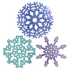 Snowflowers Set One Dies / Suajes de Corte de Copos de Nieve