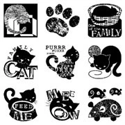 Sellos de Polímero Gato  / Cats Inchie Bundle