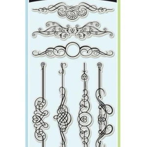 Sellos de Polímero Torbellino Ornamentales  / Ornate Flourishes