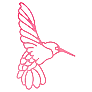 Suaje de Corte de Pajaro Colibri / Lace Hummingbird Dies