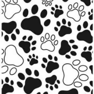 Embossing Paw Print Background / Folder de Grabado Patitas de Perro