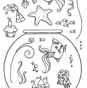 Sellos de Polímero Pecera / Sushi Bowl Party