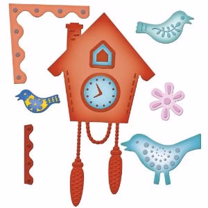 Suaje de corte de  reloj de pajaro / Cuckoo Clock