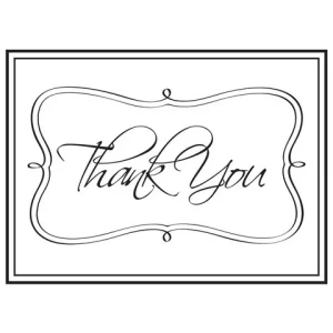 Embossing Thank You / Folder de Grabado Marco Thank You